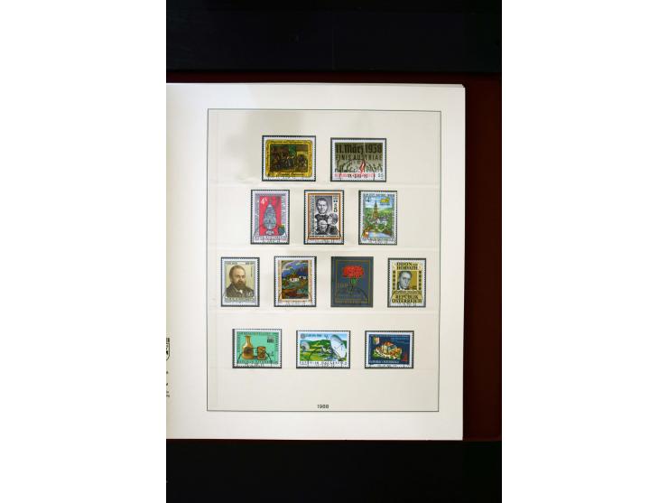 1850/1988, gestempelte Sammlung mit u.a. Mi.-Nr. 1 (2), 2 (2), 10-15I, 10-15II, 161-77, 518-23, 555, Bl.1 (Fotoattest Zenker 