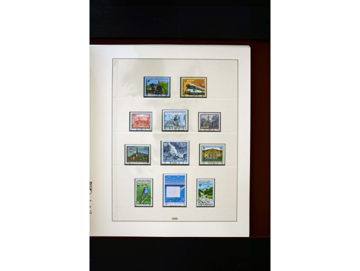 1850/1988, gestempelte Sammlung mit u.a. Mi.-Nr. 1 (2), 2 (2), 10-15I, 10-15II, 161-77, 518-23, 555, Bl.1 (Fotoattest Zenker 