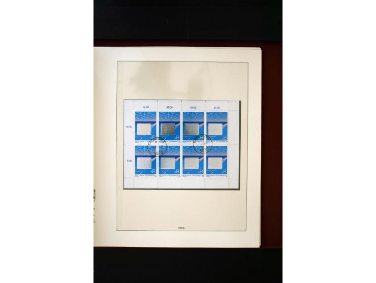 1850/1988, gestempelte Sammlung mit u.a. Mi.-Nr. 1 (2), 2 (2), 10-15I, 10-15II, 161-77, 518-23, 555, Bl.1 (Fotoattest Zenker 