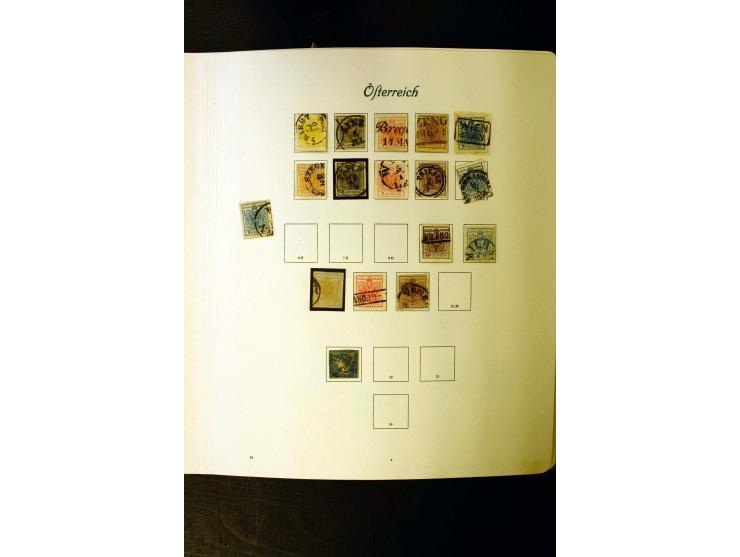 1850/1949, postfrische, ungebrauchte und gestempelte Sammlung mit u.a. Mi.-Nr. 161-77, 555-56, 588, Bl.1 (fleckig), 772-75B K