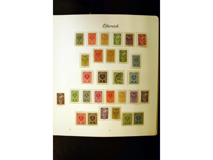 1850/1949, postfrische, ungebrauchte und gestempelte Sammlung mit u.a. Mi.-Nr. 161-77, 555-56, 588, Bl.1 (fleckig), 772-75B K