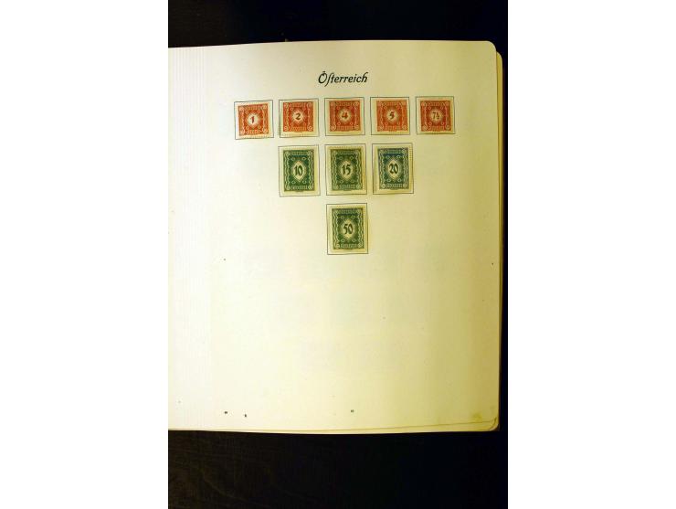 1850/1949, postfrische, ungebrauchte und gestempelte Sammlung mit u.a. Mi.-Nr. 161-77, 555-56, 588, Bl.1 (fleckig), 772-75B K