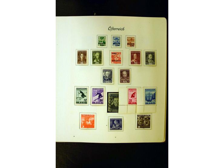 1850/1949, postfrische, ungebrauchte und gestempelte Sammlung mit u.a. Mi.-Nr. 161-77, 555-56, 588, Bl.1 (fleckig), 772-75B K
