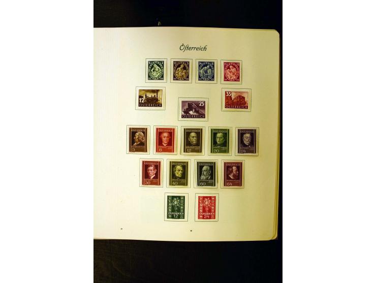 1850/1949, postfrische, ungebrauchte und gestempelte Sammlung mit u.a. Mi.-Nr. 161-77, 555-56, 588, Bl.1 (fleckig), 772-75B K