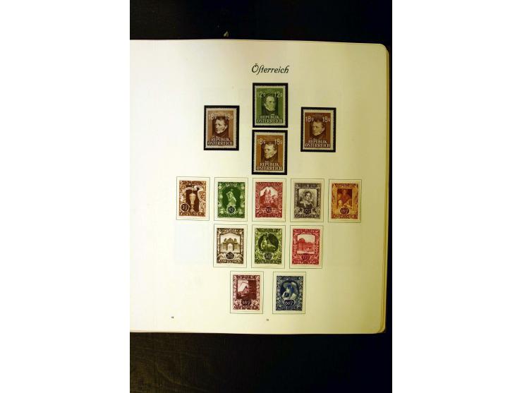 1850/1949, postfrische, ungebrauchte und gestempelte Sammlung mit u.a. Mi.-Nr. 161-77, 555-56, 588, Bl.1 (fleckig), 772-75B K