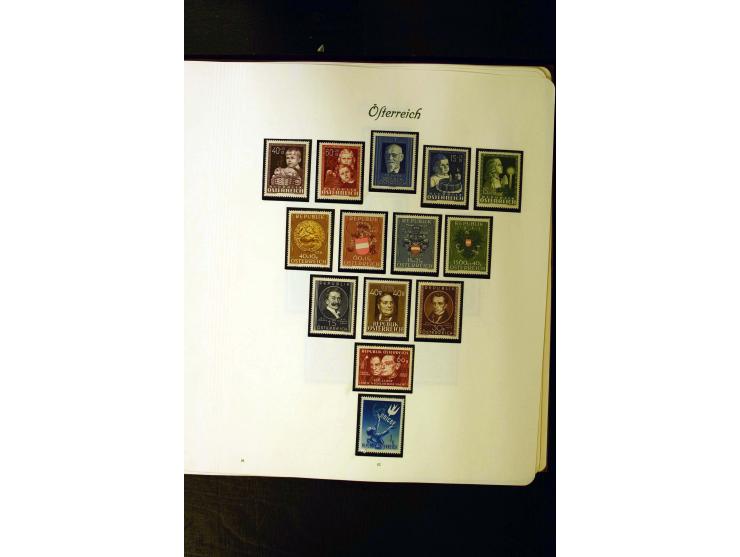 1850/1949, postfrische, ungebrauchte und gestempelte Sammlung mit u.a. Mi.-Nr. 161-77, 555-56, 588, Bl.1 (fleckig), 772-75B K