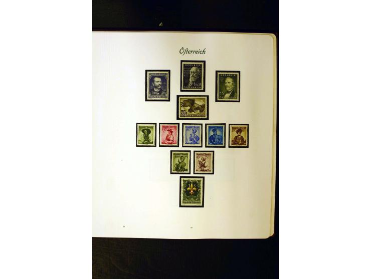 1850/1949, postfrische, ungebrauchte und gestempelte Sammlung mit u.a. Mi.-Nr. 161-77, 555-56, 588, Bl.1 (fleckig), 772-75B K