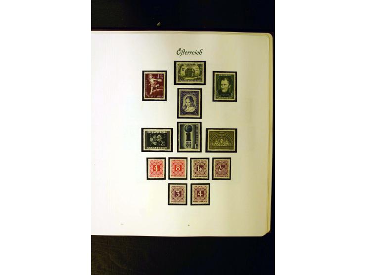 1850/1949, postfrische, ungebrauchte und gestempelte Sammlung mit u.a. Mi.-Nr. 161-77, 555-56, 588, Bl.1 (fleckig), 772-75B K