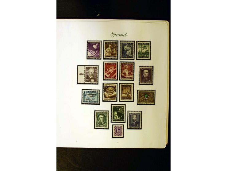 1850/1949, postfrische, ungebrauchte und gestempelte Sammlung mit u.a. Mi.-Nr. 161-77, 555-56, 588, Bl.1 (fleckig), 772-75B K