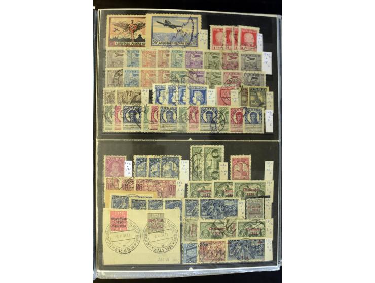 1918/96, postfrischer, ungebrauchter und gestempelter Bestand mit u.a. Mi.-Nr. 445-47 (9), 1151-55 KLB, Bl.1, 5A+B, 10 (13), 