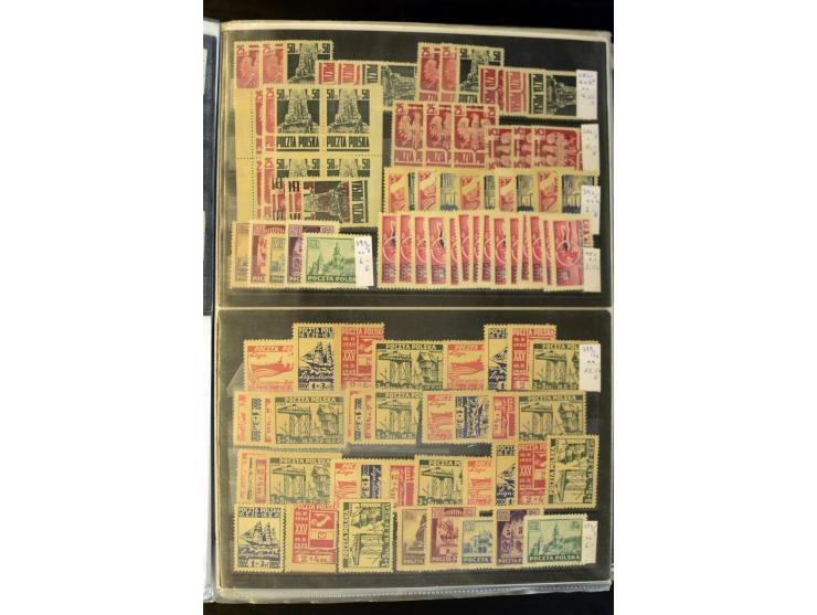 1918/96, postfrischer, ungebrauchter und gestempelter Bestand mit u.a. Mi.-Nr. 445-47 (9), 1151-55 KLB, Bl.1, 5A+B, 10 (13), 