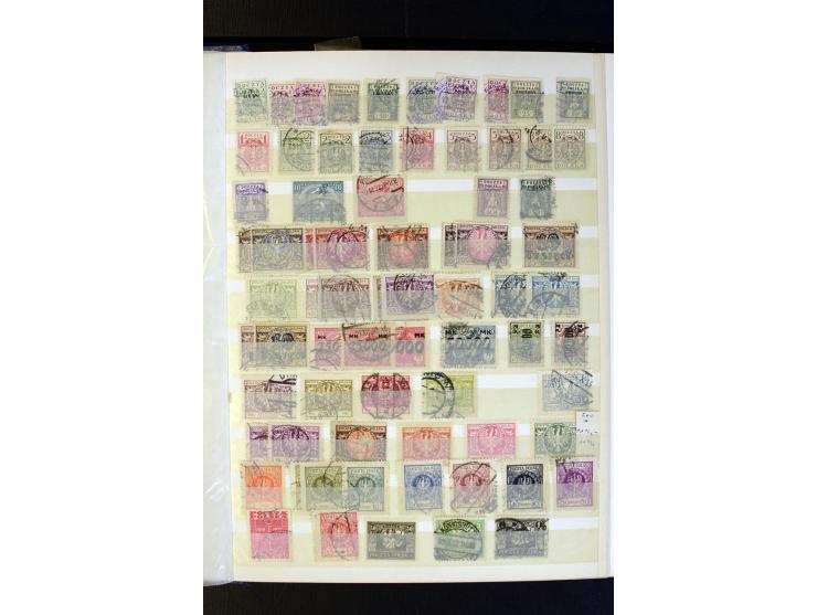 1918/96, postfrischer, ungebrauchter und gestempelter Bestand mit u.a. Mi.-Nr. 445-47 (9), 1151-55 KLB, Bl.1, 5A+B, 10 (13), 