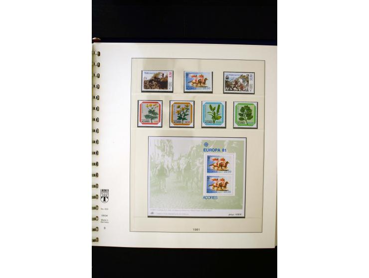 1934/88, postfrische Sammlung mit einigen wenigen ungebrauchten, in den Hauptnummern kpl., dazu Azoren, Madeira, Markenheftch