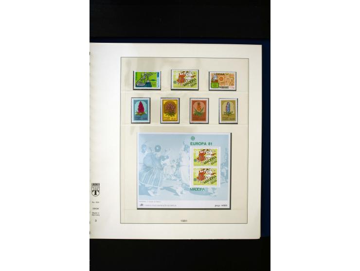 1934/88, postfrische Sammlung mit einigen wenigen ungebrauchten, in den Hauptnummern kpl., dazu Azoren, Madeira, Markenheftch