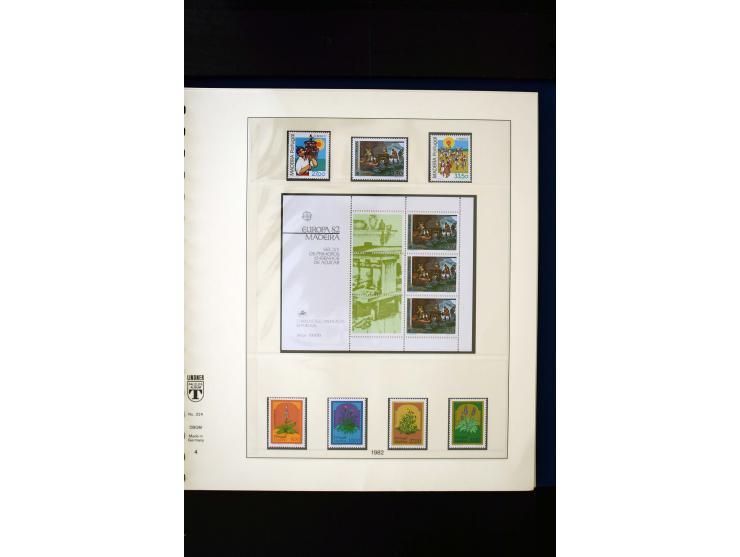 1934/88, postfrische Sammlung mit einigen wenigen ungebrauchten, in den Hauptnummern kpl., dazu Azoren, Madeira, Markenheftch
