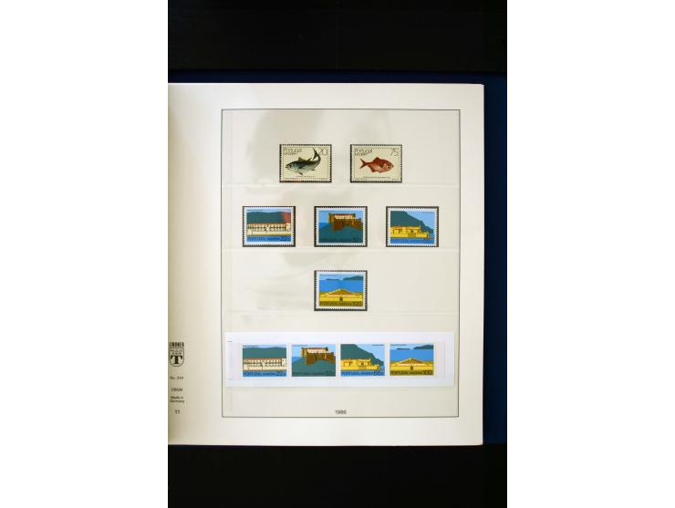 1934/88, postfrische Sammlung mit einigen wenigen ungebrauchten, in den Hauptnummern kpl., dazu Azoren, Madeira, Markenheftch
