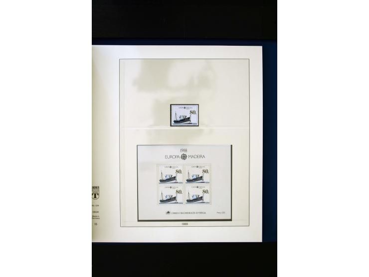 1934/88, postfrische Sammlung mit einigen wenigen ungebrauchten, in den Hauptnummern kpl., dazu Azoren, Madeira, Markenheftch