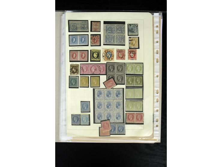 1862/1909, ungebrauchte und gestempelte Sammlung mit besseren Werten, teilweise mehrfach gesammelt, außerdem einige Einheiten