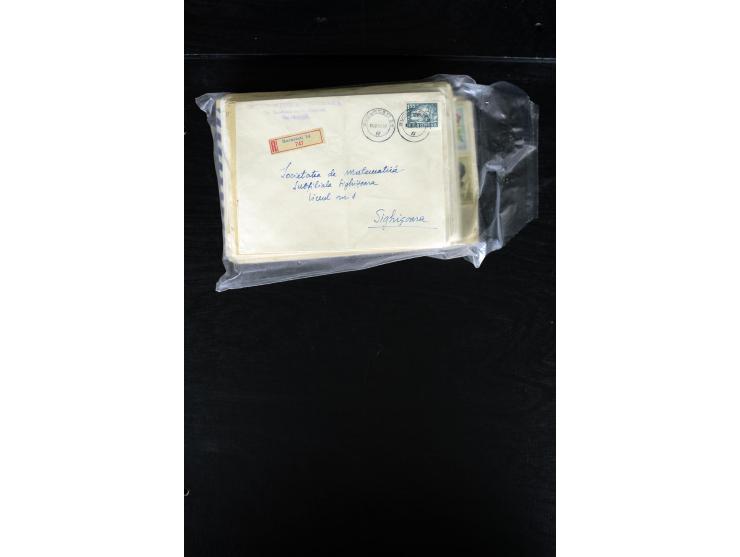 1860/1980 (ca.), umfangreicher Bestand mit nach Angaben ca. 800 Stück, dabei bis ca. 1952 rund 400 Belege mit viel Bedarfspos