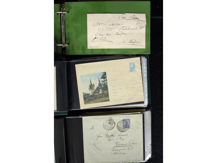 1860/1980 (ca.), umfangreicher Bestand mit nach Angaben ca. 800 Stück, dabei bis ca. 1952 rund 400 Belege mit viel Bedarfspos