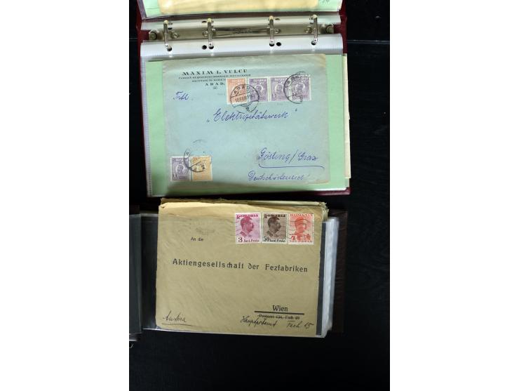 1860/1980 (ca.), umfangreicher Bestand mit nach Angaben ca. 800 Stück, dabei bis ca. 1952 rund 400 Belege mit viel Bedarfspos