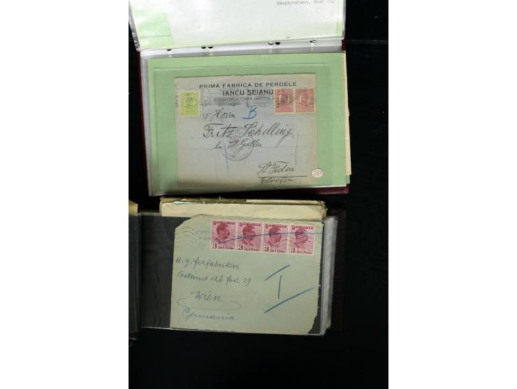 1860/1980 (ca.), umfangreicher Bestand mit nach Angaben ca. 800 Stück, dabei bis ca. 1952 rund 400 Belege mit viel Bedarfspos
