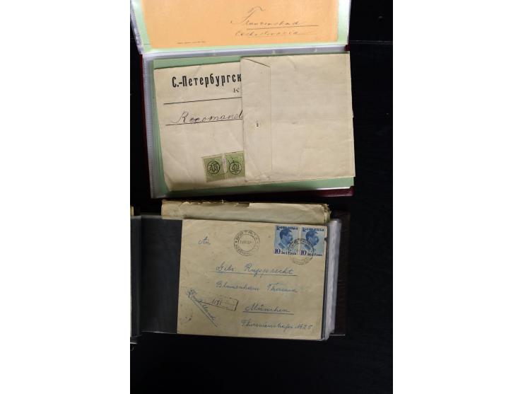 1860/1980 (ca.), umfangreicher Bestand mit nach Angaben ca. 800 Stück, dabei bis ca. 1952 rund 400 Belege mit viel Bedarfspos