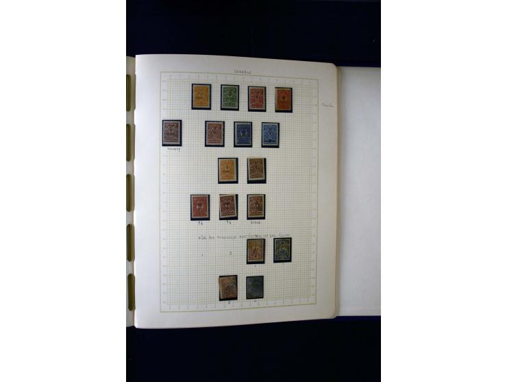 1857/1950, ungebrauchte und gestempelte Sammlung, teils spezialisiert, dabei bessere Ausgaben, dazu Wenden, Armeeposten, Loka