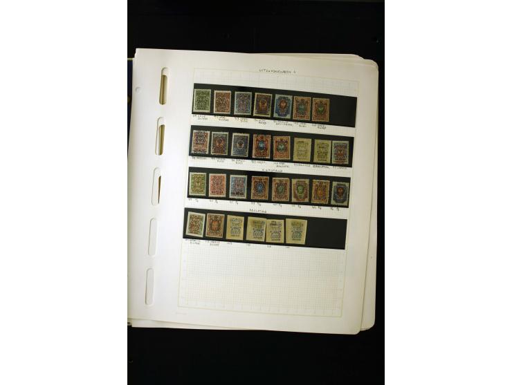 1857/1950, ungebrauchte und gestempelte Sammlung, teils spezialisiert, dabei bessere Ausgaben, dazu Wenden, Armeeposten, Loka