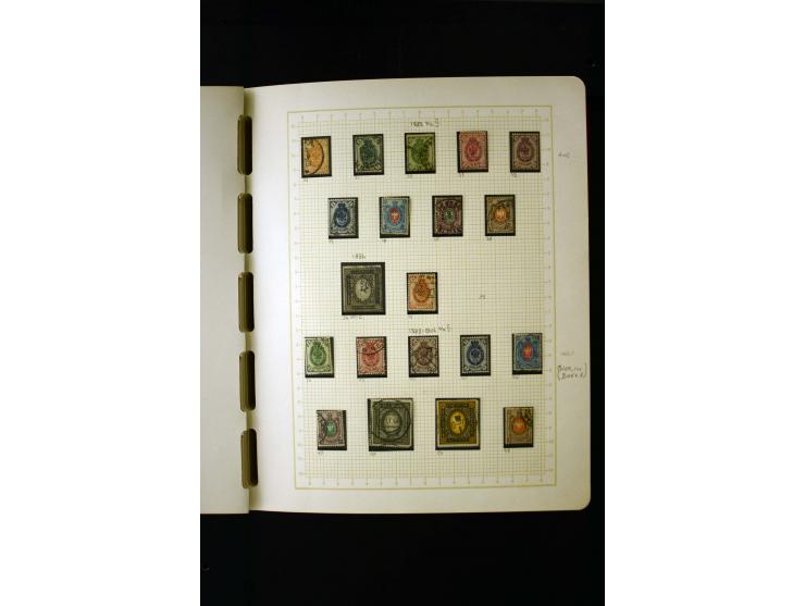 1857/1950, ungebrauchte und gestempelte Sammlung, teils spezialisiert, dabei bessere Ausgaben, dazu Wenden, Armeeposten, Loka