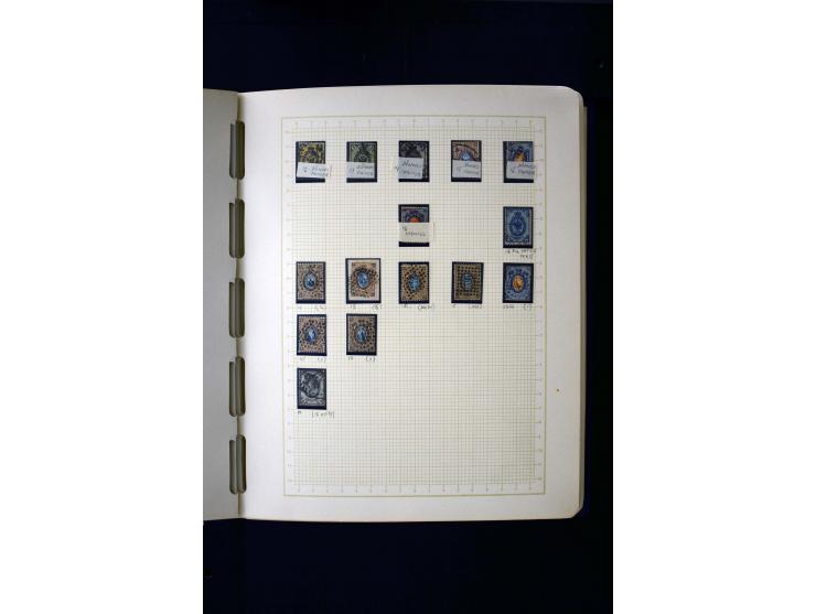 1857/1950, ungebrauchte und gestempelte Sammlung, teils spezialisiert, dabei bessere Ausgaben, dazu Wenden, Armeeposten, Loka