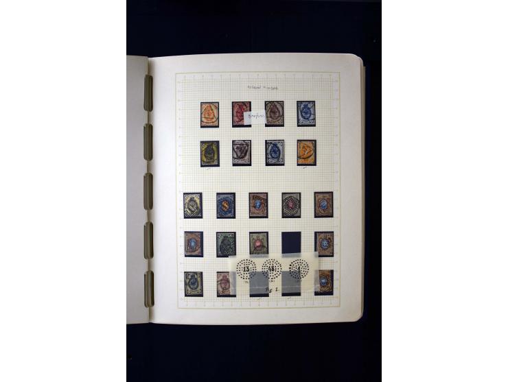 1857/1950, ungebrauchte und gestempelte Sammlung, teils spezialisiert, dabei bessere Ausgaben, dazu Wenden, Armeeposten, Loka