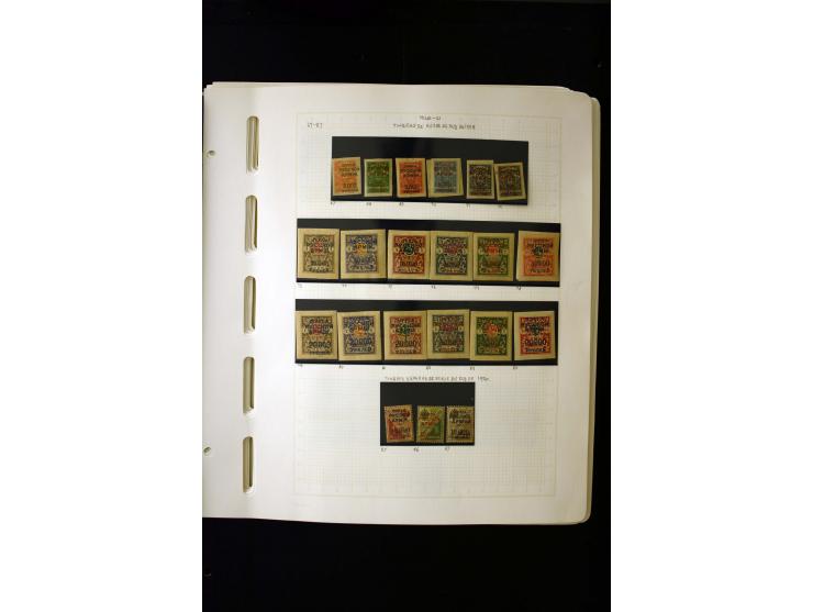 1857/1950, ungebrauchte und gestempelte Sammlung, teils spezialisiert, dabei bessere Ausgaben, dazu Wenden, Armeeposten, Loka