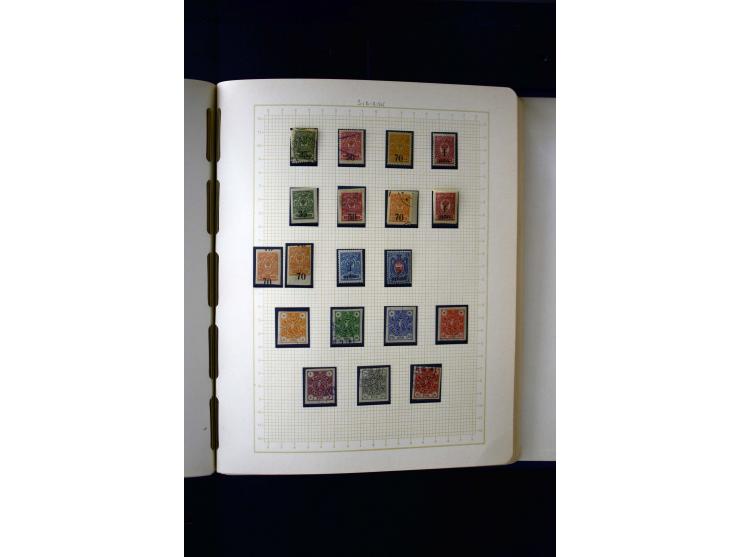 1857/1950, ungebrauchte und gestempelte Sammlung, teils spezialisiert, dabei bessere Ausgaben, dazu Wenden, Armeeposten, Loka