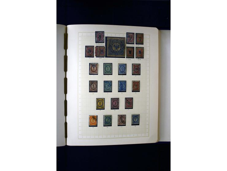 1857/1950, ungebrauchte und gestempelte Sammlung, teils spezialisiert, dabei bessere Ausgaben, dazu Wenden, Armeeposten, Loka