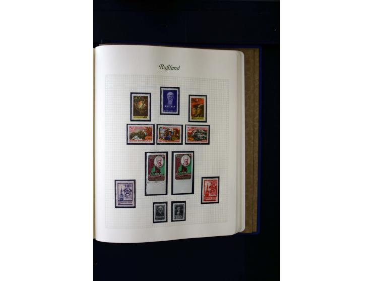 1858/1959, postfrische, ungebrauchte und gestempelte Sammlung mit u.a. Mi.-Nr. 390-91 C, 400Bb, 527, Bl.11A+B, 1527-34 etc., 