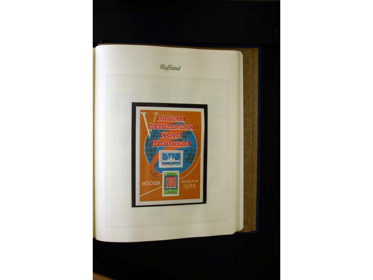 1858/1959, postfrische, ungebrauchte und gestempelte Sammlung mit u.a. Mi.-Nr. 390-91 C, 400Bb, 527, Bl.11A+B, 1527-34 etc., 