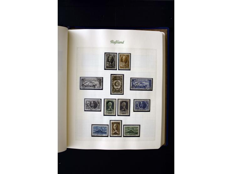 1858/1959, postfrische, ungebrauchte und gestempelte Sammlung mit u.a. Mi.-Nr. 390-91 C, 400Bb, 527, Bl.11A+B, 1527-34 etc., 