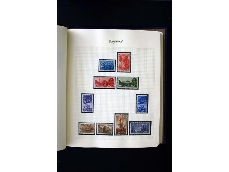 1858/1959, postfrische, ungebrauchte und gestempelte Sammlung mit u.a. Mi.-Nr. 390-91 C, 400Bb, 527, Bl.11A+B, 1527-34 etc., 