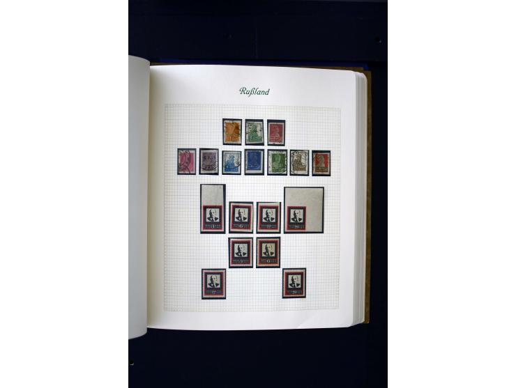 1858/1959, postfrische, ungebrauchte und gestempelte Sammlung mit u.a. Mi.-Nr. 390-91 C, 400Bb, 527, Bl.11A+B, 1527-34 etc., 
