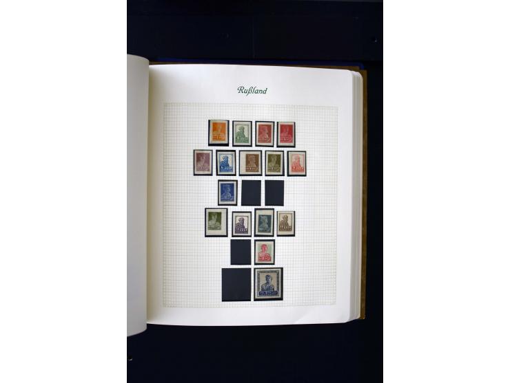 1858/1959, postfrische, ungebrauchte und gestempelte Sammlung mit u.a. Mi.-Nr. 390-91 C, 400Bb, 527, Bl.11A+B, 1527-34 etc., 