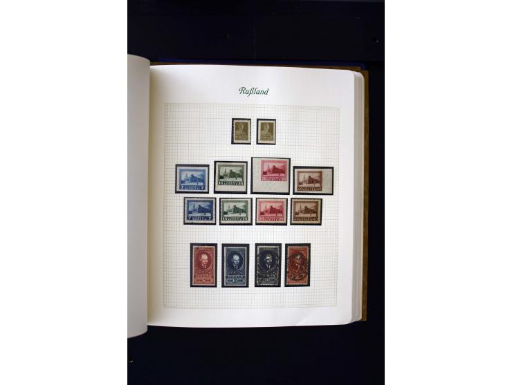 1858/1959, postfrische, ungebrauchte und gestempelte Sammlung mit u.a. Mi.-Nr. 390-91 C, 400Bb, 527, Bl.11A+B, 1527-34 etc., 