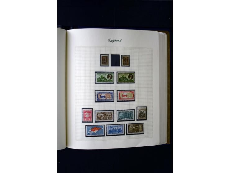 1858/1959, postfrische, ungebrauchte und gestempelte Sammlung mit u.a. Mi.-Nr. 390-91 C, 400Bb, 527, Bl.11A+B, 1527-34 etc., 