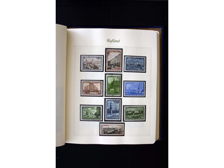 1858/1959, postfrische, ungebrauchte und gestempelte Sammlung mit u.a. Mi.-Nr. 390-91 C, 400Bb, 527, Bl.11A+B, 1527-34 etc., 