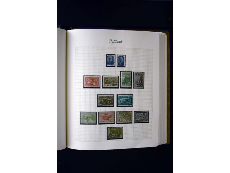 1858/1959, postfrische, ungebrauchte und gestempelte Sammlung mit u.a. Mi.-Nr. 390-91 C, 400Bb, 527, Bl.11A+B, 1527-34 etc., 