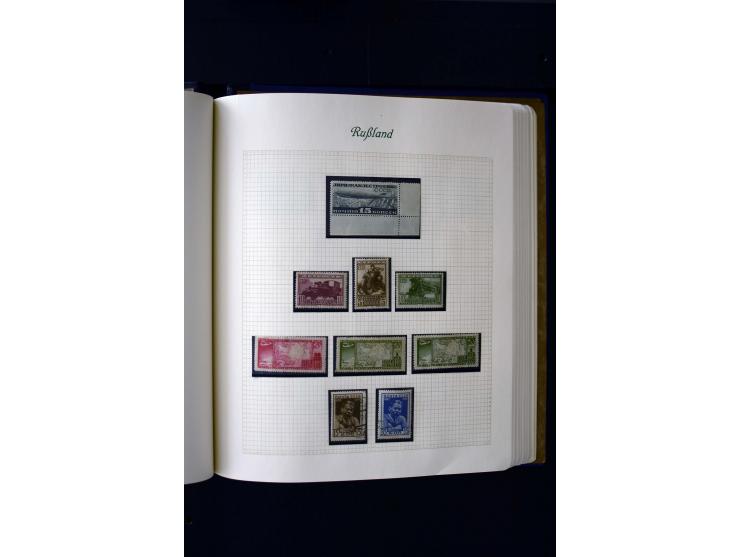 1858/1959, postfrische, ungebrauchte und gestempelte Sammlung mit u.a. Mi.-Nr. 390-91 C, 400Bb, 527, Bl.11A+B, 1527-34 etc., 