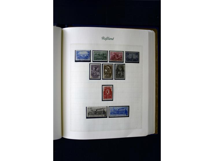 1858/1959, postfrische, ungebrauchte und gestempelte Sammlung mit u.a. Mi.-Nr. 390-91 C, 400Bb, 527, Bl.11A+B, 1527-34 etc., 