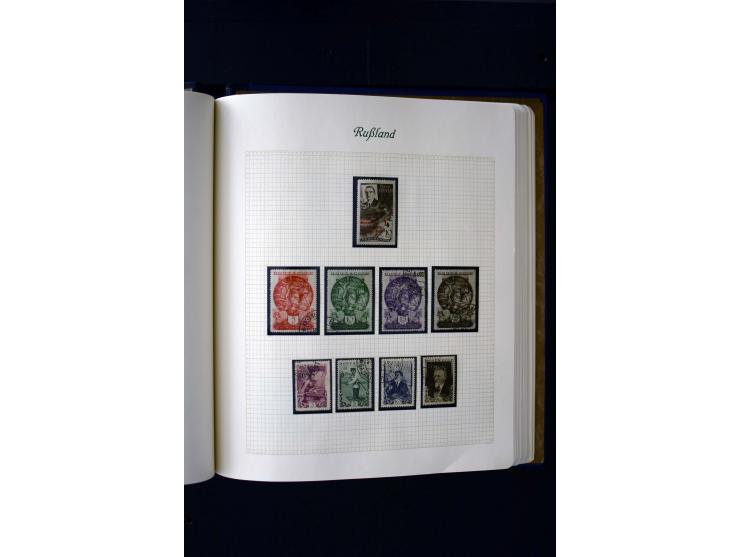 1858/1959, postfrische, ungebrauchte und gestempelte Sammlung mit u.a. Mi.-Nr. 390-91 C, 400Bb, 527, Bl.11A+B, 1527-34 etc., 
