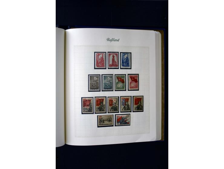 1858/1959, postfrische, ungebrauchte und gestempelte Sammlung mit u.a. Mi.-Nr. 390-91 C, 400Bb, 527, Bl.11A+B, 1527-34 etc., 