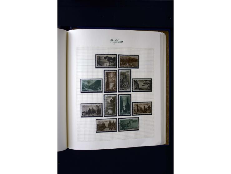 1858/1959, postfrische, ungebrauchte und gestempelte Sammlung mit u.a. Mi.-Nr. 390-91 C, 400Bb, 527, Bl.11A+B, 1527-34 etc., 